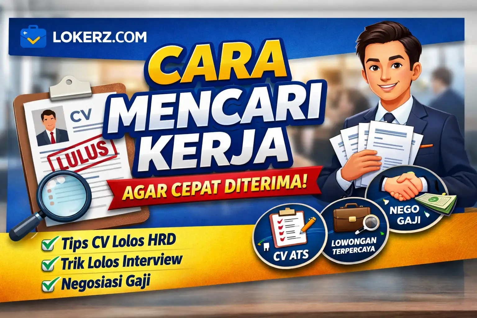 Cara Mencari Kerja yang Benar Agar Cepat Diterima
